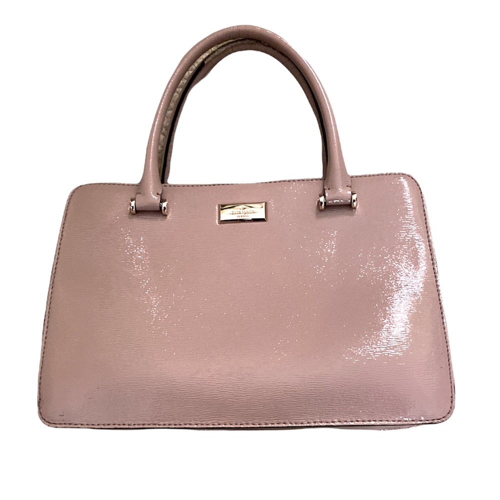 SALE! Kate Spade Lise Bixby Place Patent Beige Top Handle Bag